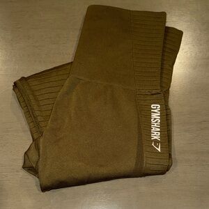 Gymshark Green Ribbed Leggings